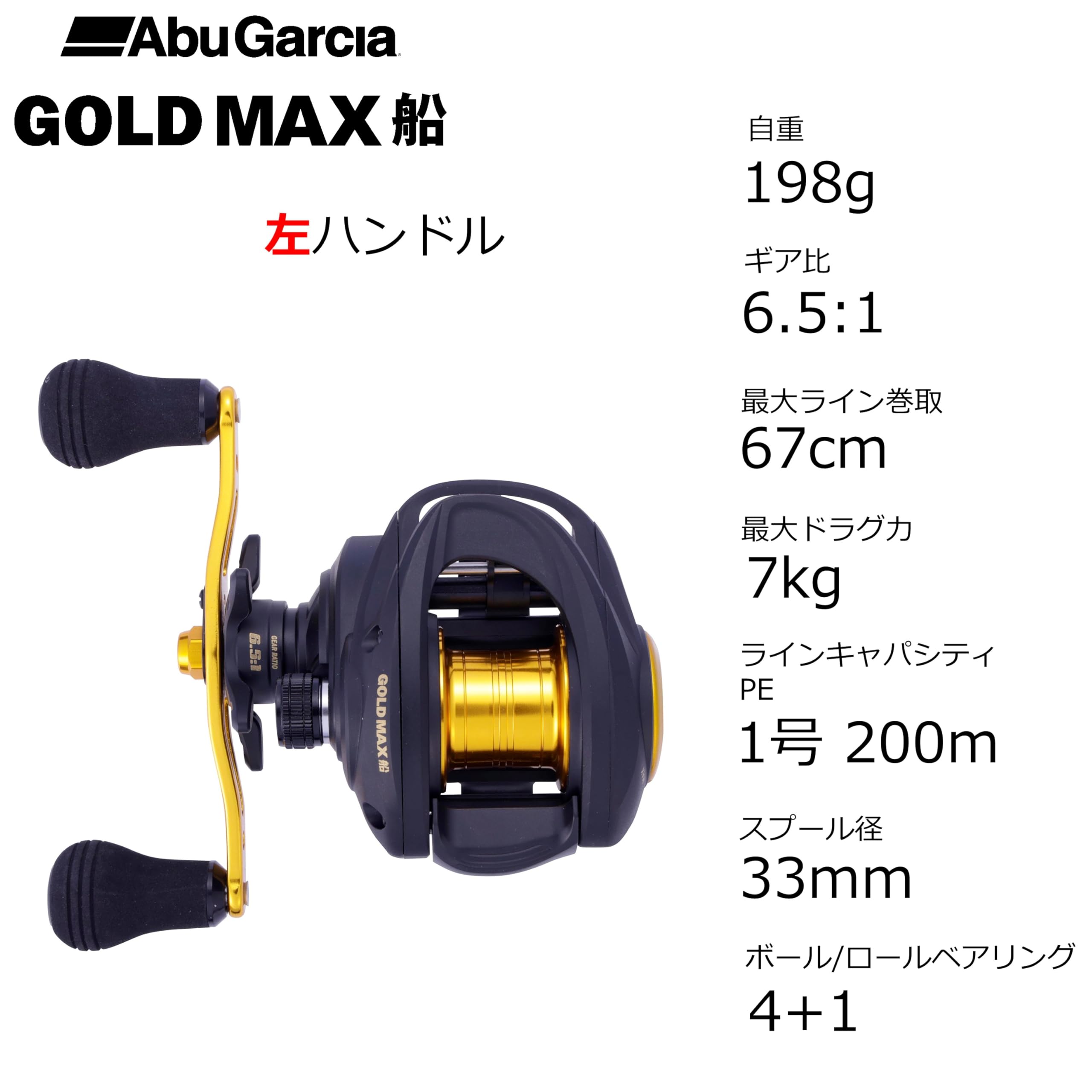 【Abu Garcia】ゴールド ベイトリール☆ Amazon | Abu Garcia (アブガルシア) ゴールドマックス 船 左 カワハギ